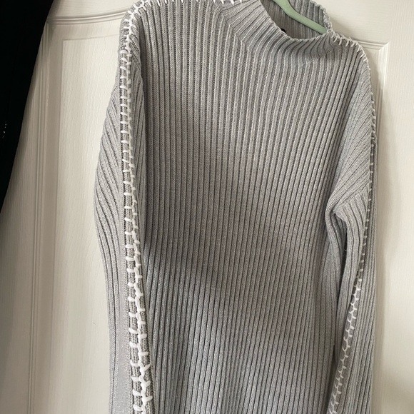 Derek Heart Gray Ribbed Sweater Dress - Picture 3 of 4